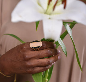 Harmonia Rose Quartz Boundary Ring