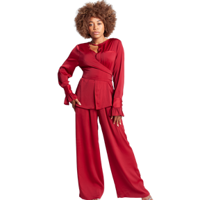 Long Sleeve Wrap Top