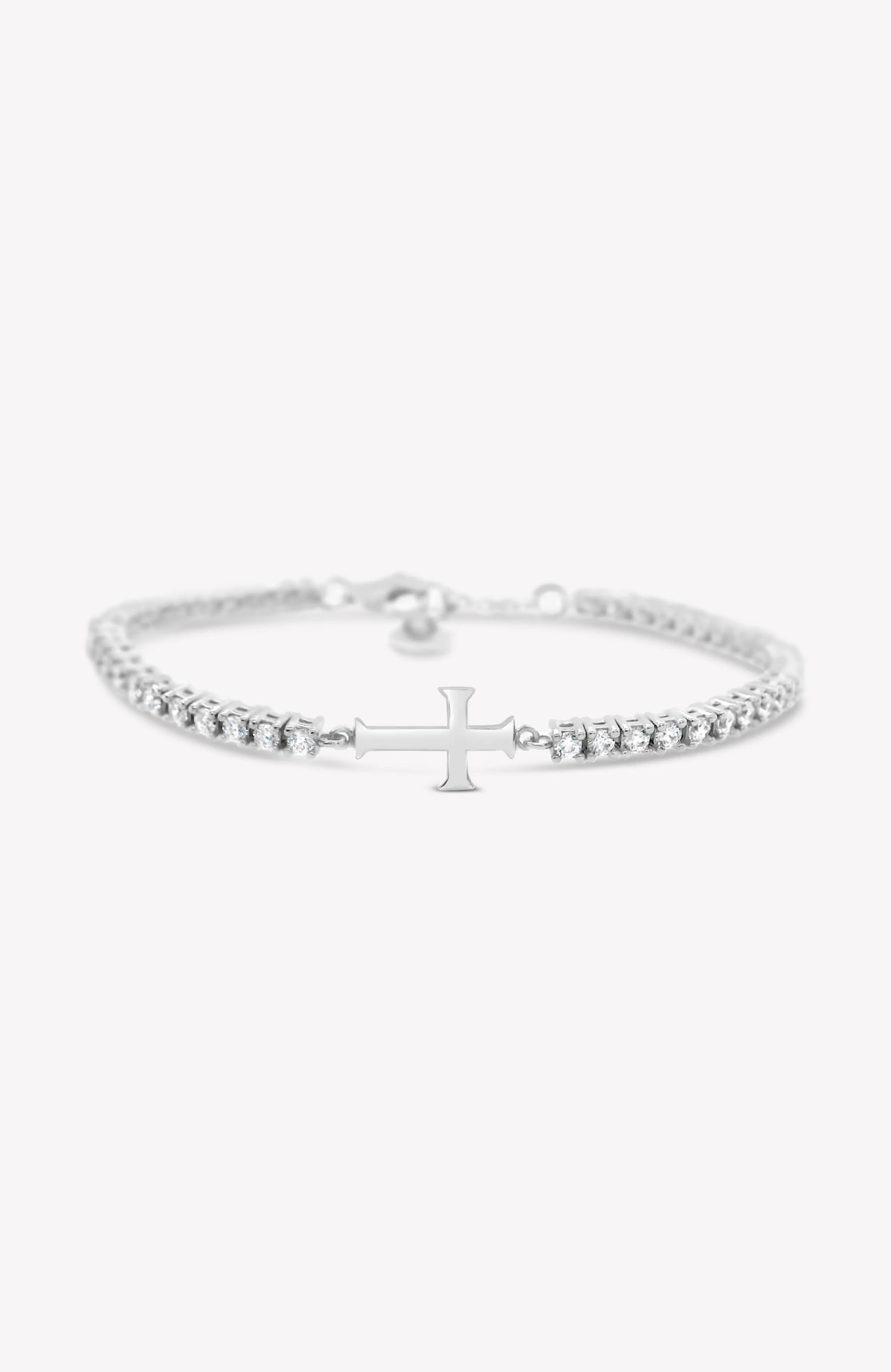 Luminous Cross Tennis Bracelet