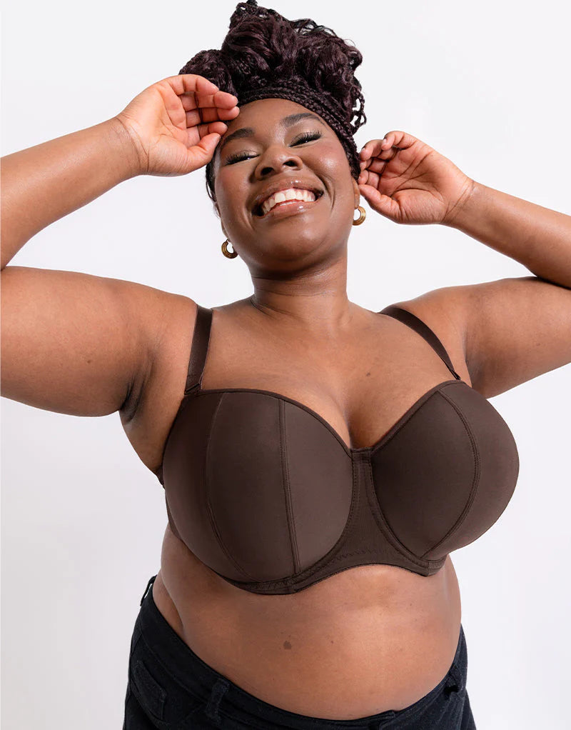 Curvy Kate Luxe Strapless Bra Cocoa