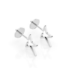 MAXI NORTH STAR EARRINGS - Sterling Silver