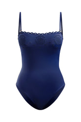 Broderie Swimsuit Navy