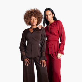 Long Sleeve Wrap Top