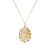 Star Of David Gold Charm Necklace