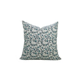 Floral Hand Block Print Boho Pure Linen Pillow Cover- Pushp Varsha
