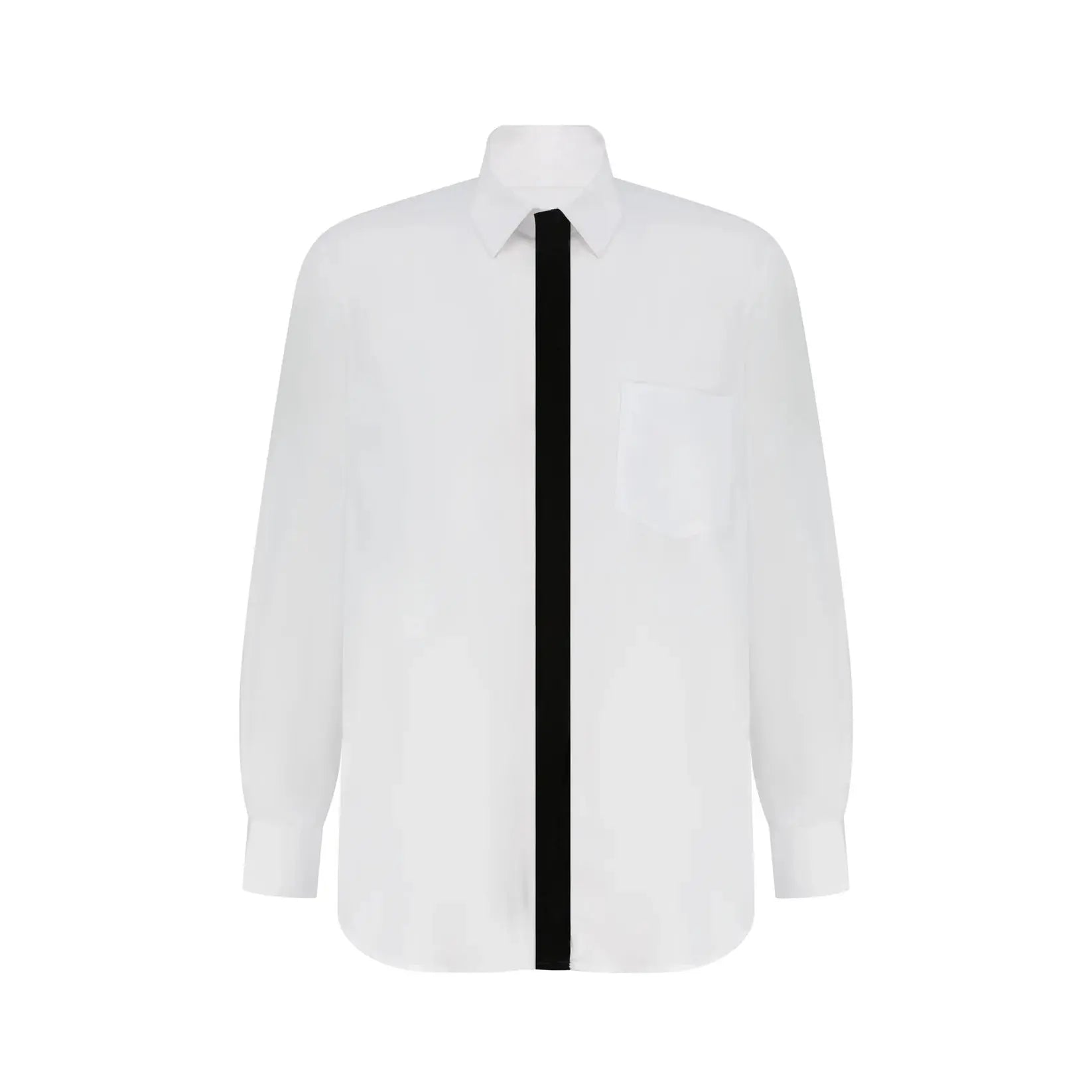 Velvet Patch Long Sleeve Button Up Shirt
