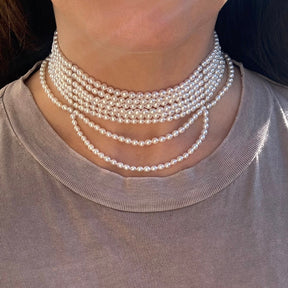 THE ‘’VICTORIA’’ PEARL CHOKER NECKLACE