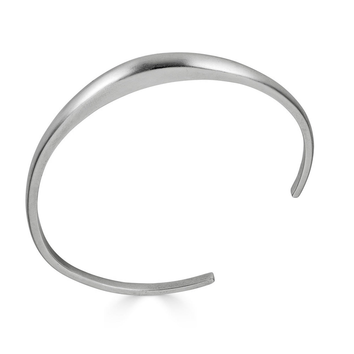 Hiba Cuff Bracelet in Sterling Silver, 3.5mm