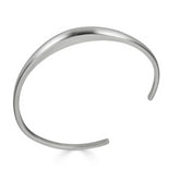 Hiba Cuff Bracelet in Sterling Silver, 3.5mm