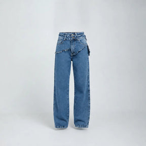 Ombra Deconstructed Wide-Leg Denim