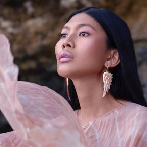 Golden Grace Earrings (Large, Gold)