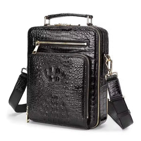 Luxe Artisanal Crocodile Leather Handbag | Heirloom Elegance