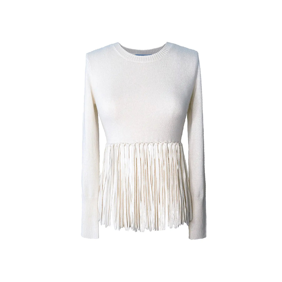 Mia Fringe Cashmere Top