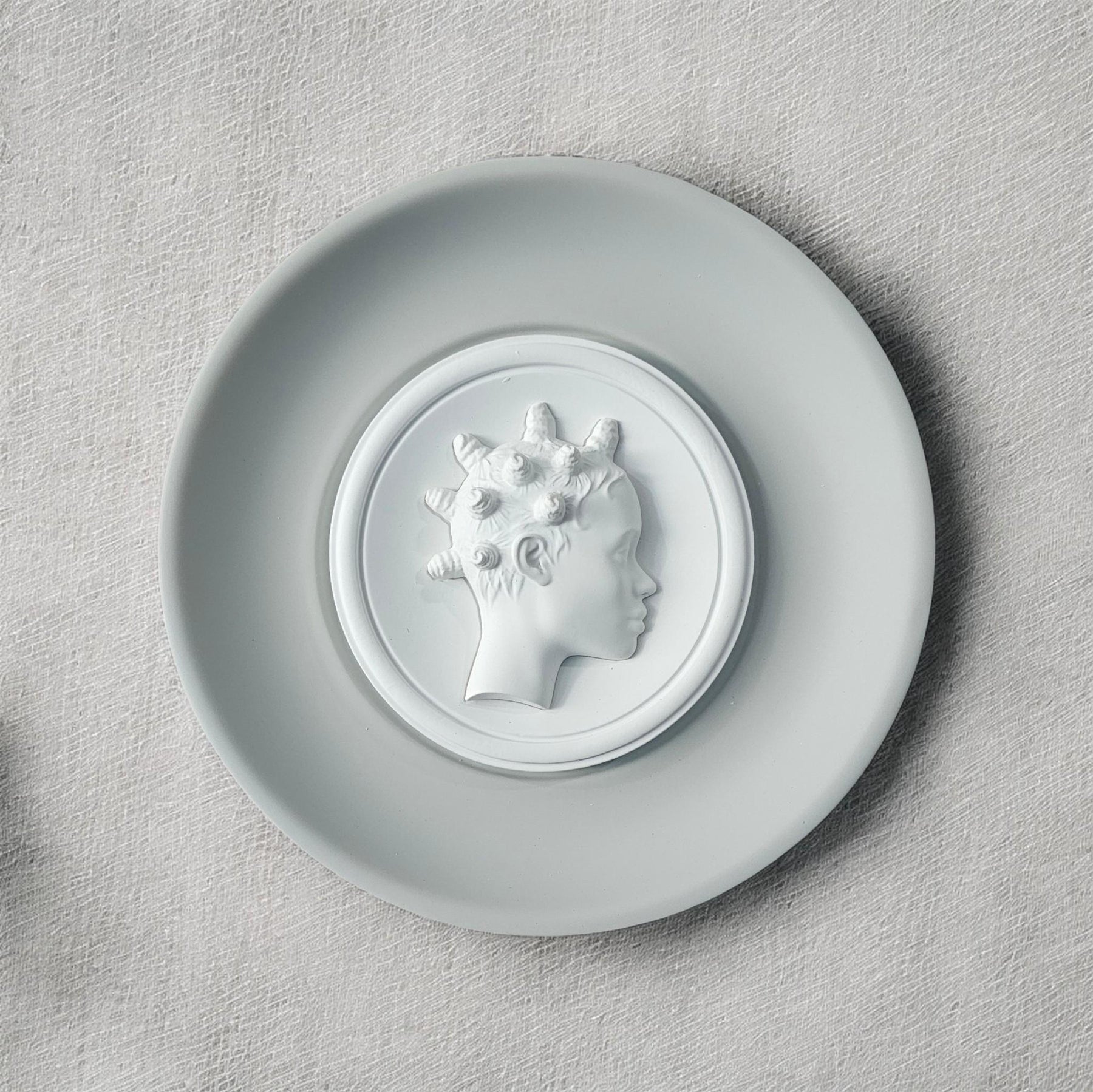 Bantu Knot Bas Relief Wall Sculpture