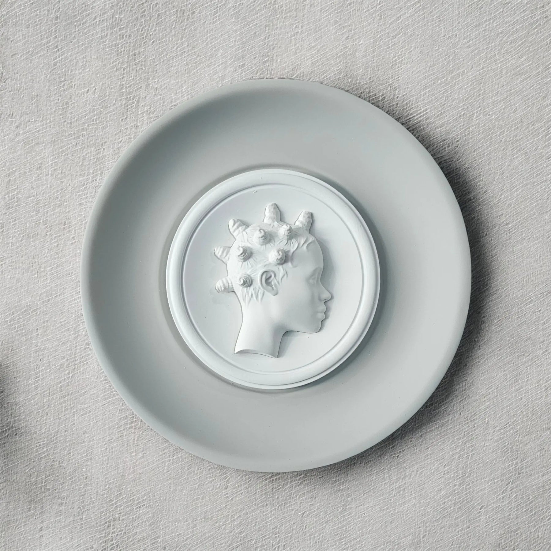 Bantu Knot Bas Relief Wall Sculpture