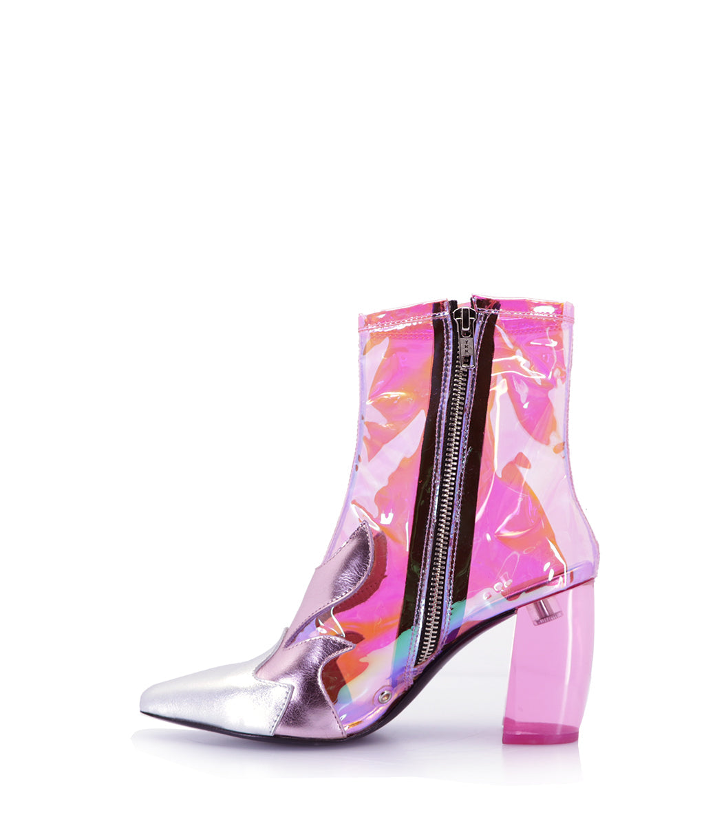 Stylish Pink PVC Booties Tour
