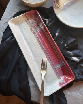 Mystic Horizon Artisan Rectangular Platter