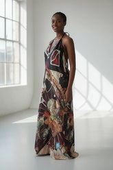Machina Afrofuturism Halter Dress