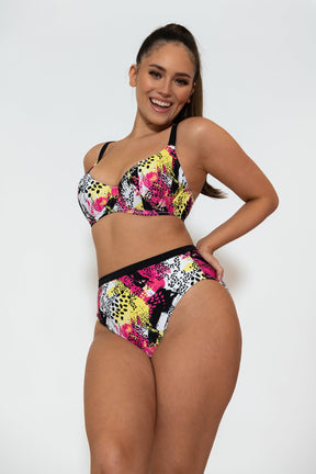 Curvy Kate Sea Leopard High Waist Bikini Brief Print Mix