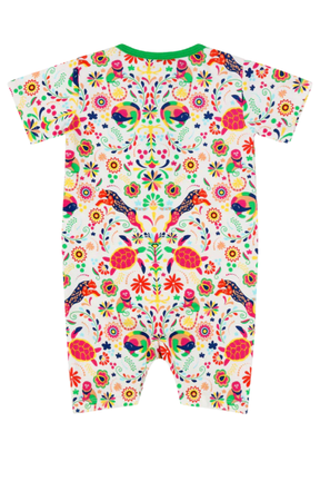 Mixed Up Clothing Suave Baby Romper - Animal Arabesque