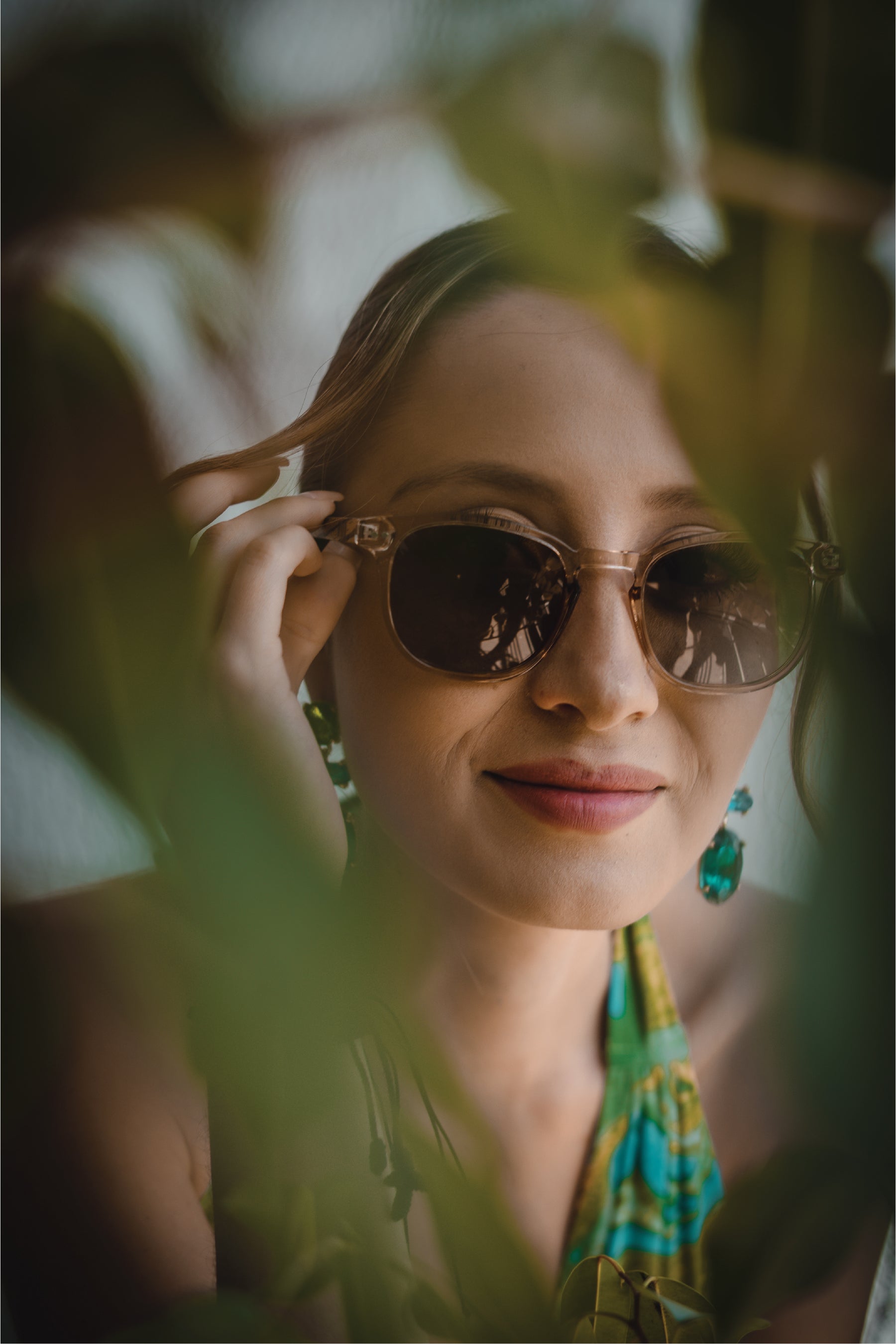 Caramel Brown Wooden Sunglasses - INTI