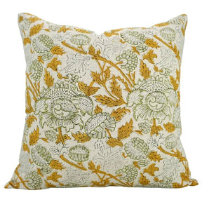 Unique Hand Block Print Viscose Linen Pillow Cover- Aakash