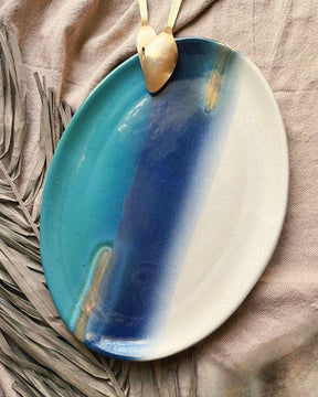 Coastal Skies Oval Serving Platter