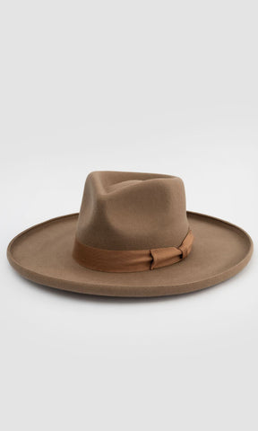 Galilee Rancher Unisex Fedora Hat - Pecan