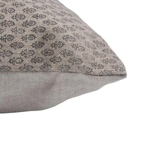 Hand Block Printed Thick Linen Designer Pillow - Everbee