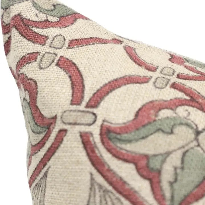 Bohemian Style Pillow Cover Thick Linen Pillow- Hridyavan