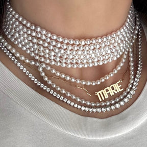 THE ‘’VICTORIA’’ PEARL CHOKER NECKLACE