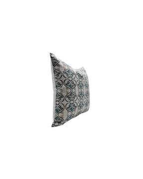 Beautiful Hand Made Block Printed Pure Linen Pillow Cover - Hridyavan