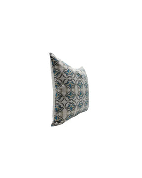 Beautiful Hand Made Block Printed Pure Linen Pillow Cover - Hridyavan