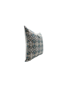 Beautiful Hand Made Block Printed Pure Linen Pillow Cover - Hridyavan