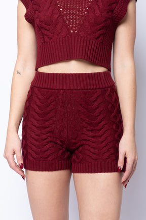 Chunky Knit Shorts