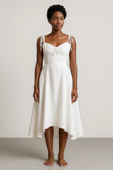 Luxe Linen Metallic Top & Skirt Set