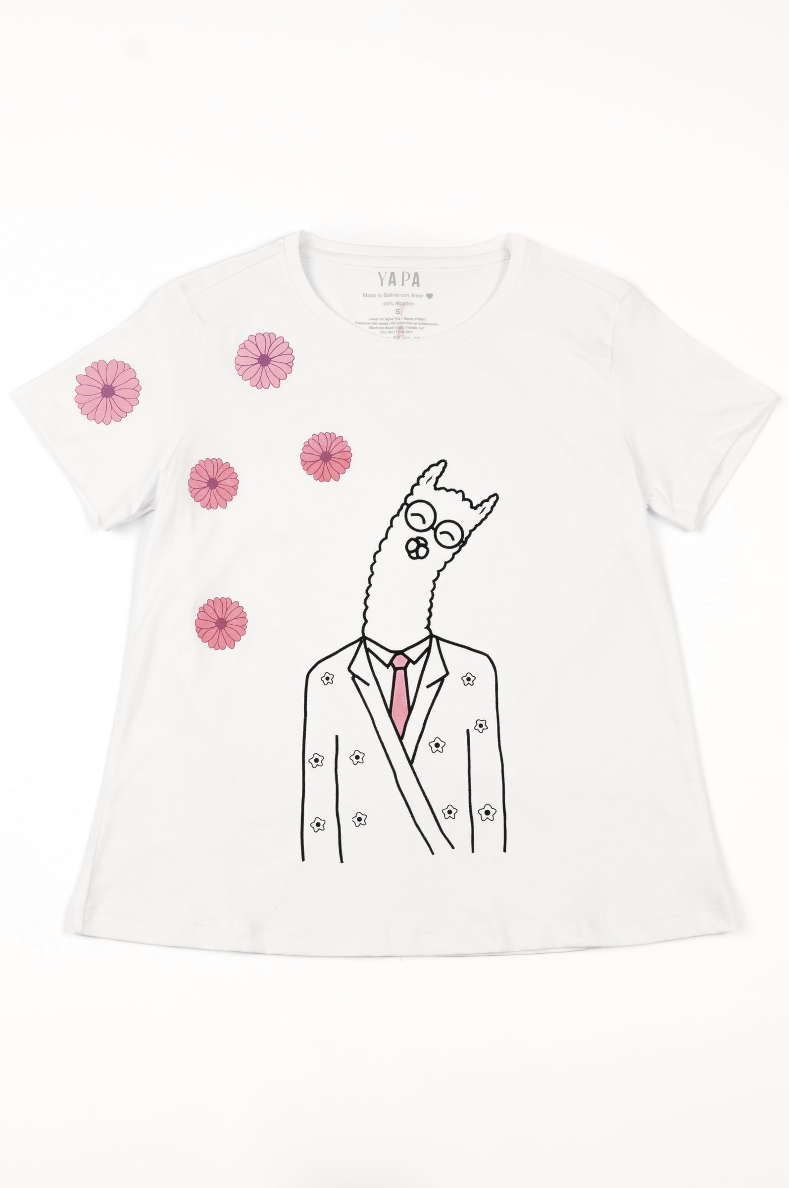 Alpaca Design Cotton T-Shirt