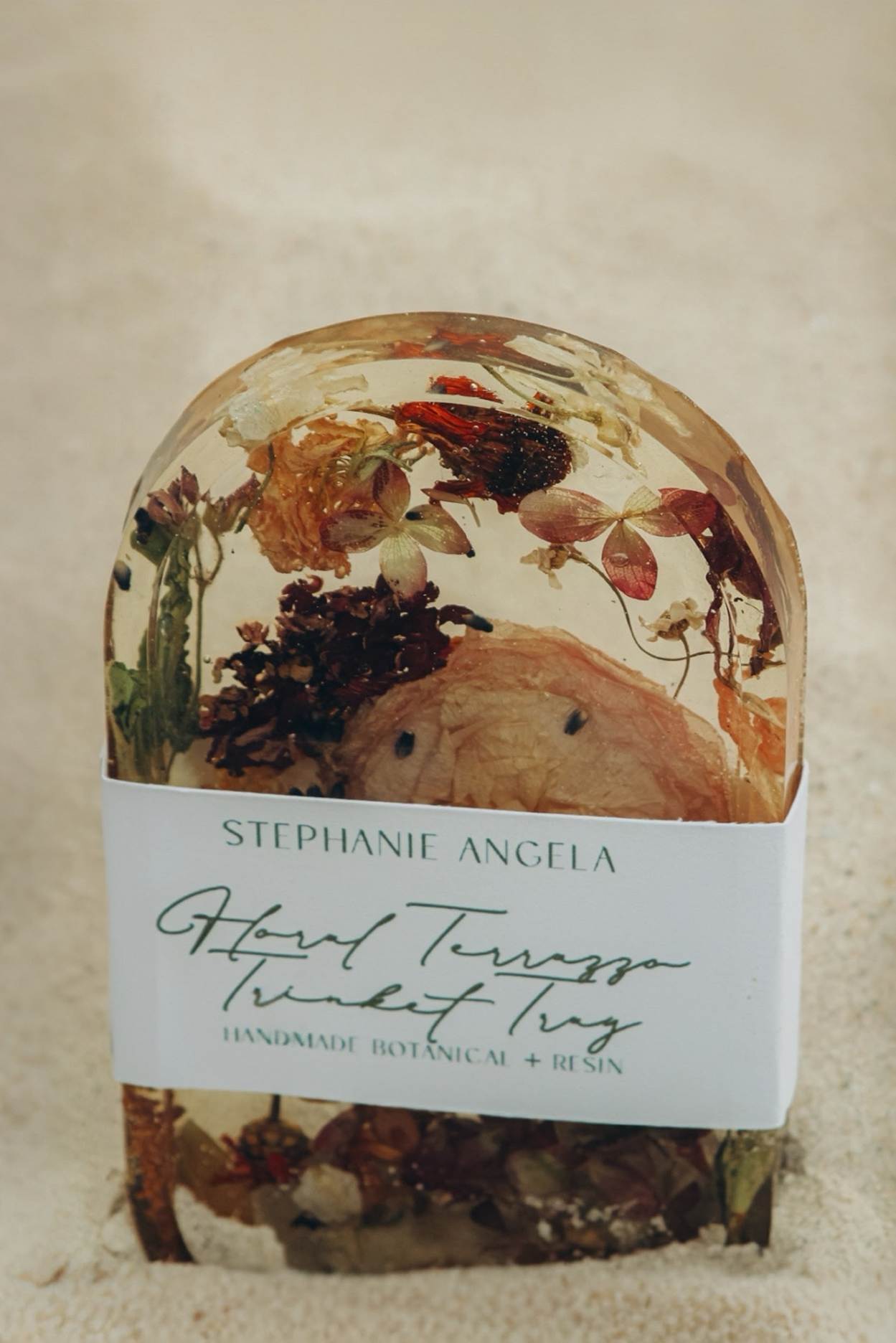 Botanical Resin Trinket Tray