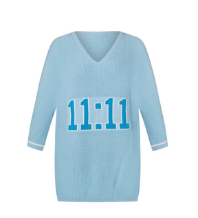 Eva Oversized Knit Sweater - Blue