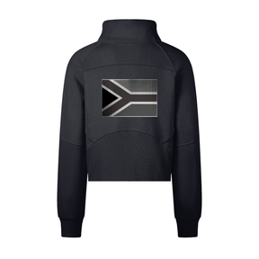Women Cropped Half-Zip Sweatshirt