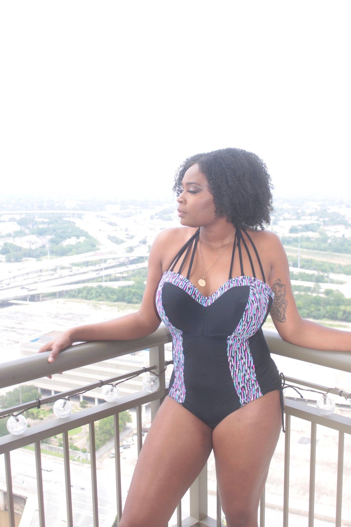 Curvy Kate Galaxy Swimsuit Multi Print