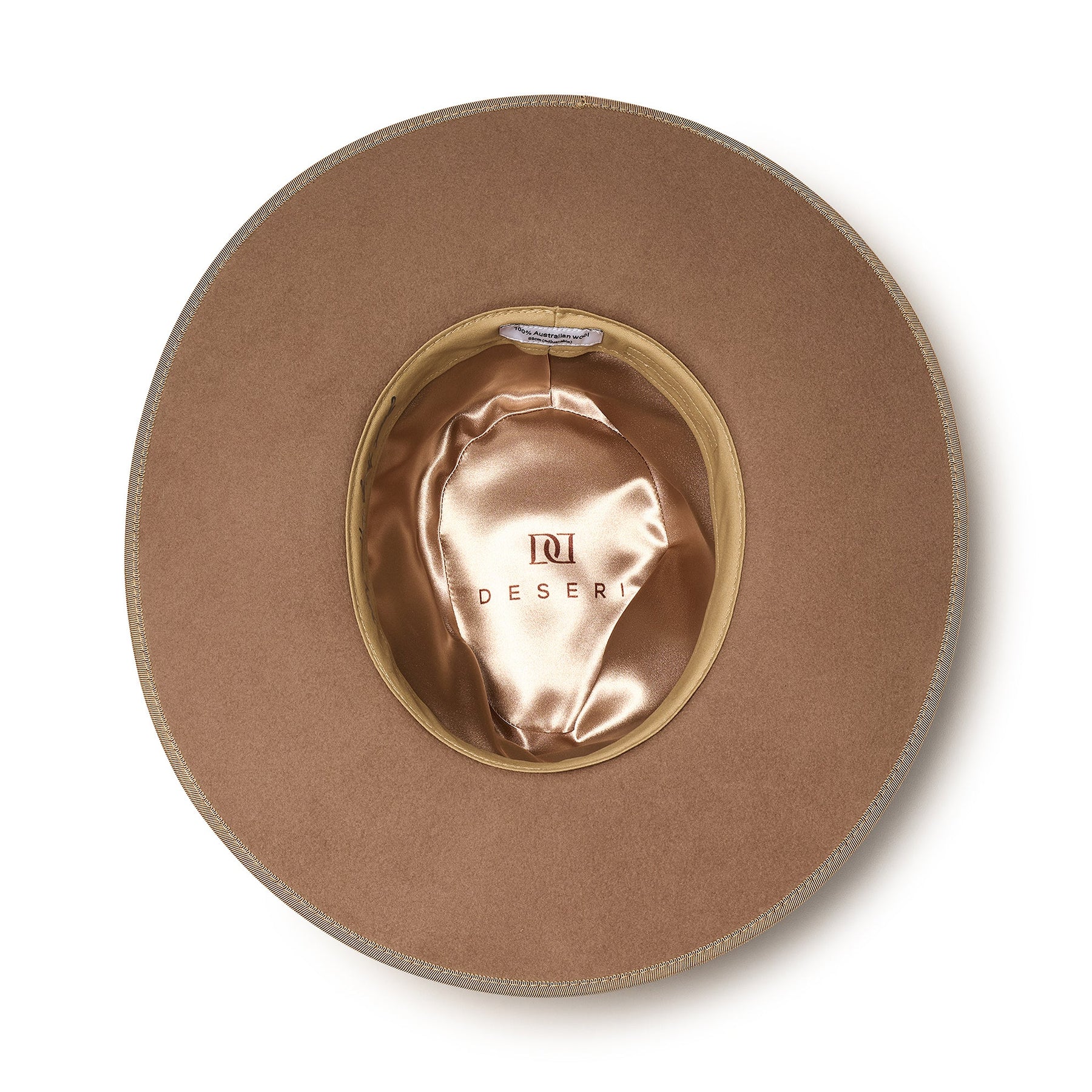 FLAT BRIM HAT - TAN