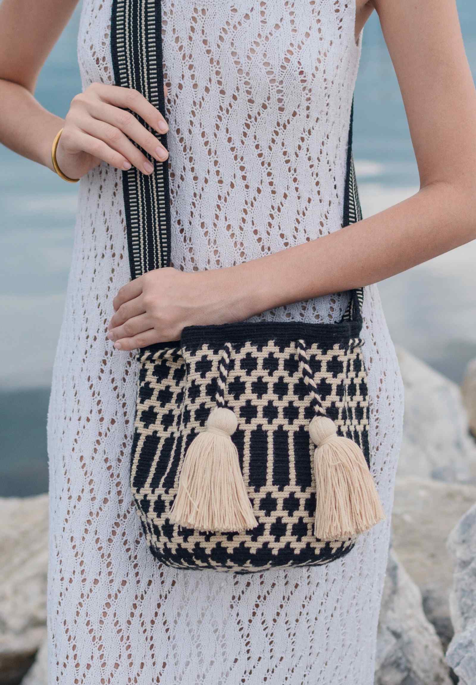 Zebra Wayuu Bag