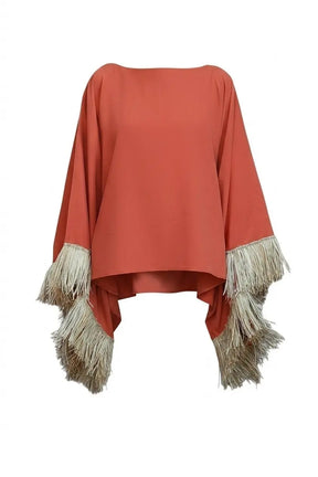 DALILA RAFFIA CAPE