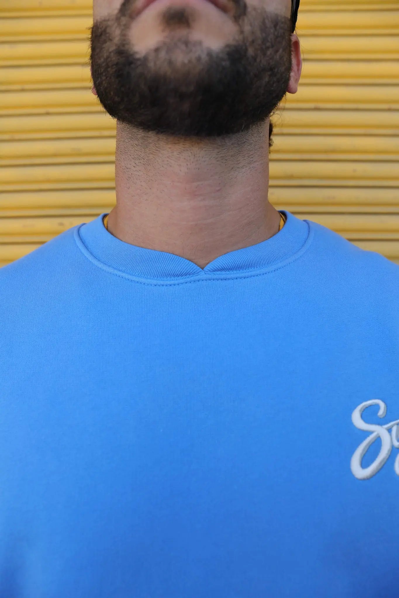 Blue Vintage Fade Crewneck