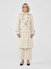 Heritage Plaid Tweed Trench