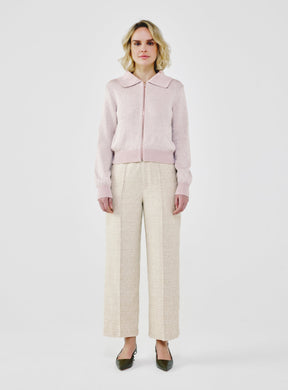 Sequin-Kissed Cotton Cardigan