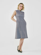 Sleeveless Tailored Midi Dress