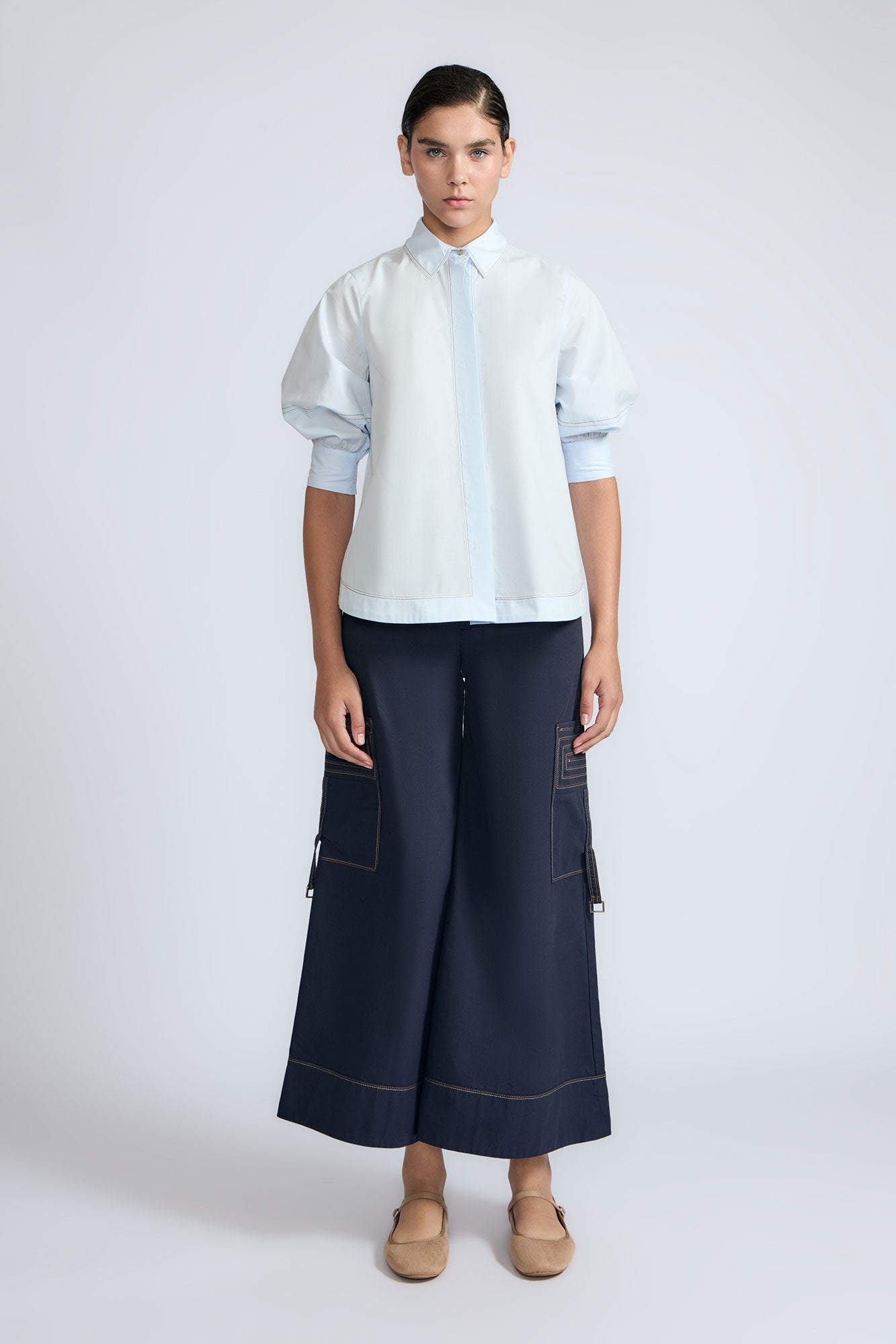 Lina Blouse | Light Blue