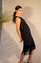 Charleston Black Fringe Dres